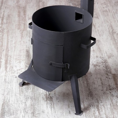 Oven for a cauldron 10 l d = 34 cm, with a chimney, with a door-1