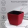 Kashpo for flowers with an auto -watering unicum, plastic, 1.1 l, color mix
