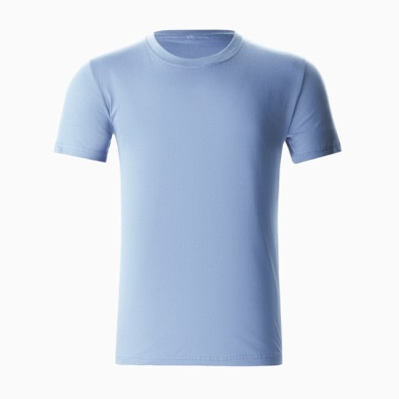 T-shirt male plain, color light blue, size 52-4