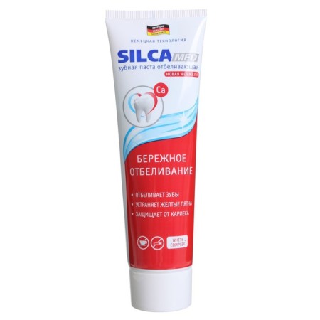 Silcamed toothpaste, whitening, without a pencil case, 130 g-2