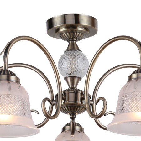 Vetus chandelier, 5x40W E14, bronze color-2