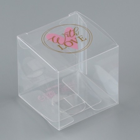 Gift PVC, packaging, “With Love”, 5 x 5 x 5 cm-3