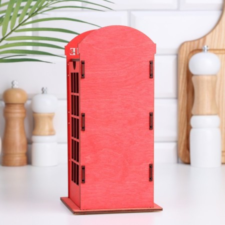 Telephone tea house, 21.5x10.4x10.4 cm, plywood-4