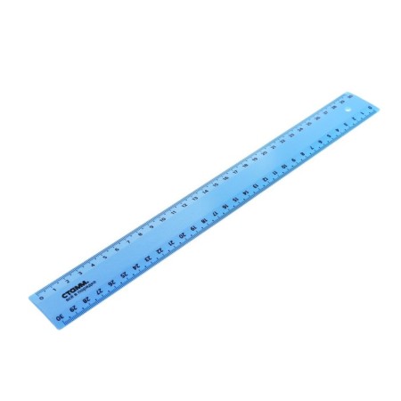 Line 30 cm Istanm, plastic, 2 scales, opaque, pastel colors, euro suspension, mix-5
