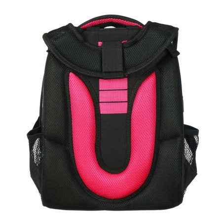 School backpack 38 x 30 x 16 cm, ergonomic back, Stavia "Neon", black-5
