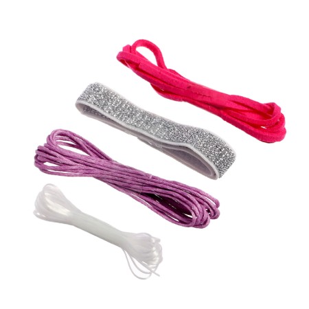 Set for creativity "Create jewelry", fabric bracelets-5