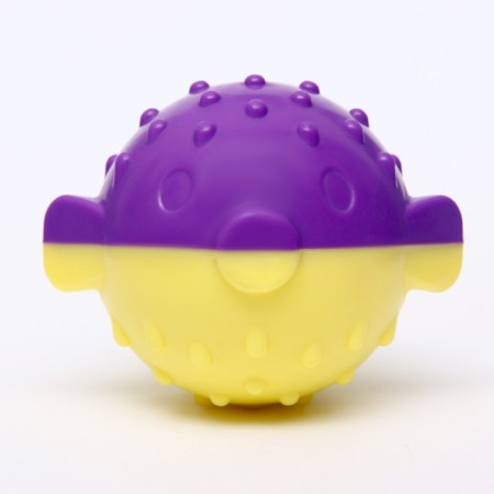 Truga toy "Fugu" TPR, 9 cm, purple/yellow-1