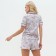 Female pajamas (shirt and shorts) Kaftan Birds p. 52-54, gray