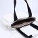 Female bag Textura, chover, large size, white color