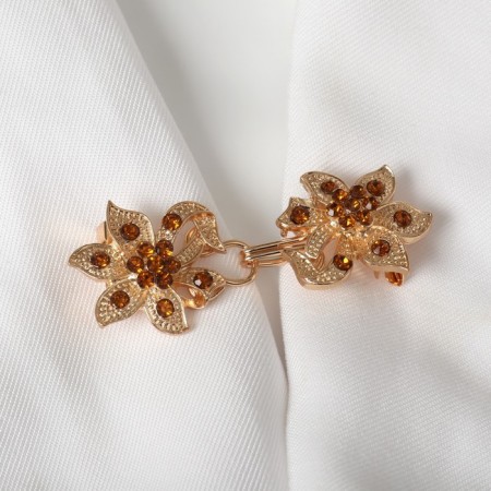 Circum for the cardigan "Flower" shiny, color gold-2