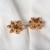Circum for the cardigan "Flower" shiny, color gold
