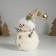 Souvenir Textile "Snowman fur with a twig on a hat" 9.5x9.5x16 cm