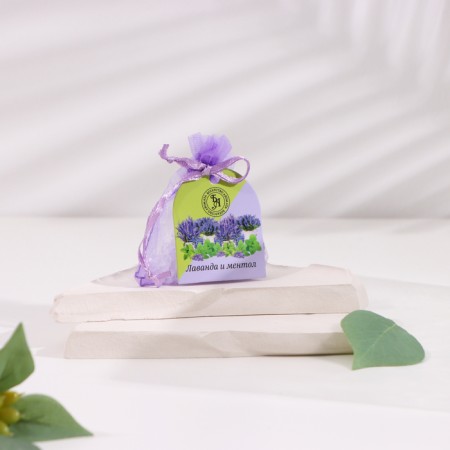 Aromarores in a gift bag, a set of 3 pcs 10 g, lavender and menthol-1