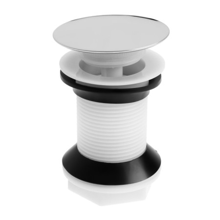 Bottom valve Zein B3, plastic case, large button, stainless steel, without overflow-15