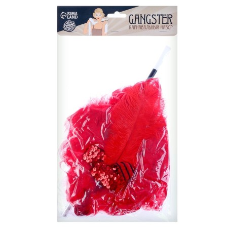 Carnival set "Fiery Beauty", head bandage, BOA, mouthpiece-6