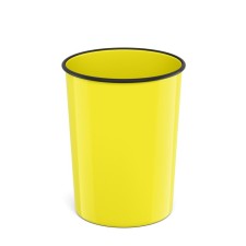 Basket for papers and garbage 13.5 liters Erichkrause Neon Solid, cast, yellow
