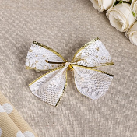 The festive "Star", white-gold, 14 x 10 cm-1