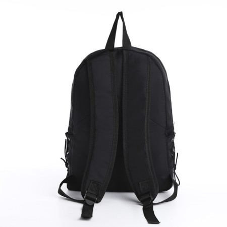 School textile school with side ribbons, 38x29x11cm, black color, lightning department-5