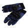 Motorcycle gloves with protective inserts, steam, size XL, blue