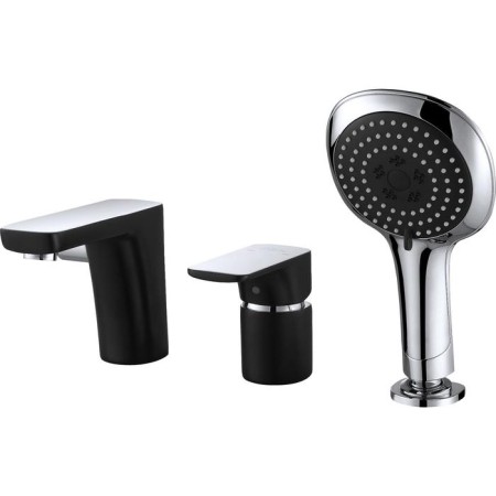 Bath mixer D&K berlin technische DA1434915, single -leaf, built -in, chrome/black 56649