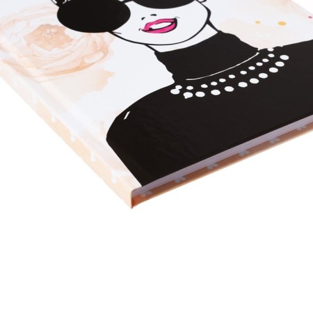 College-wiper in a solid cover of 7BC, A5, 80 sheets, Fasting glasses, Block in a cage, glossy lamination-2