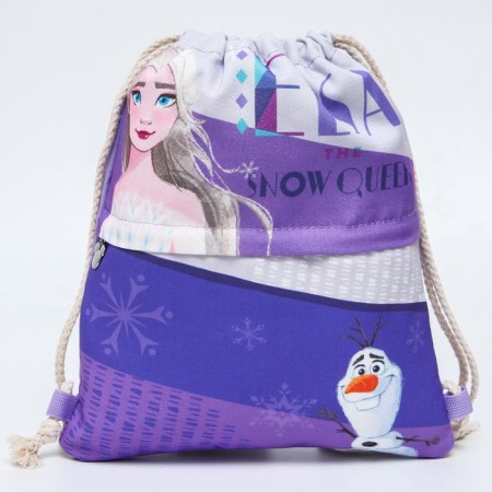 A bag for shoes with a pocket, 28x37 cm, cold heart-2