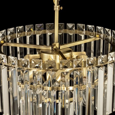 Suspended chandelier Citilux “Foundation” CL303163, 6x60W, E14, brown color-12