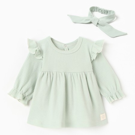 Dress and crumb bandage, I am Basic Line, height 62-68 cm, green