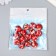 Beads for creativity plastic "Marble. Red" set of 15 pcs 1.7x1.7x1 cm
