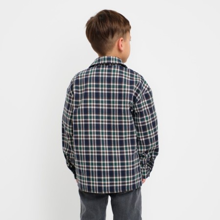 A shirt for a boy in a cage KAFTAN, p. 32 (110-116 cm)-2