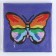 Application with pompom "Butterfly" size - 30 × 30 cm, glue 30 ml