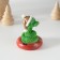Polystone souvenir "Snake in a cap-earflass at a tubing" 5.2x6 ​​cm
