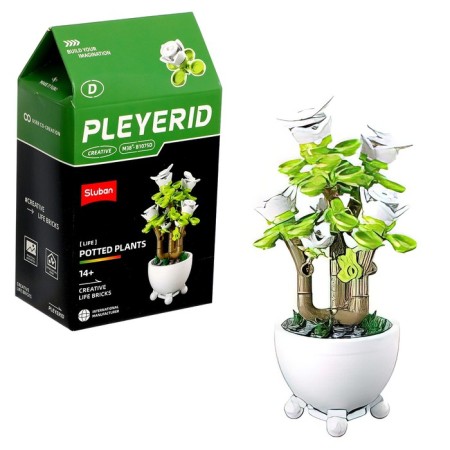Designer "Flowers in a pot", 6 species, mix-4