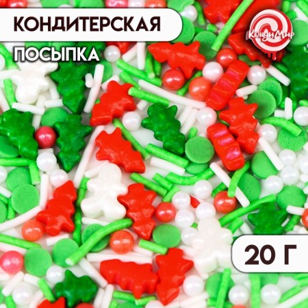 New Year. Confectionery Sprinking "New Year holidays", 20 g-1