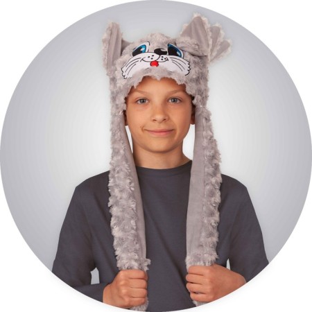 Cap "cat" with moving ears, r.52-54 cm