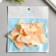 Decor for creativity Textile Embroidery "Blobo yellow-orange" double wings 5x6 cm