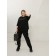 Female T-shirt, size 76-78, black color