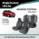 Auto-Cherkhli for Renault Sandero Stepway 2014-2022, eco-leather black/suede black rhombus