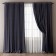 Curtains "Ommma" 240 x 270 cm - 2 pcs, tulle 500 x 270 cm, wet asphalt