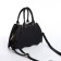 Youth bag with zipper, black color