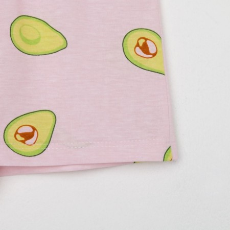 Female pajamas (T -shirt and shorts) KAFTAN AVOCADO p. 44-46, white-11