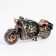 Clock - desktop's alarm clock "Retro motorcycle", discrete move, d -7.5 cm, 27 x 13 cm, aa