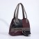 Bag-tout on zipper, dark red color