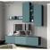 Cabinet of hinged sirinia, 400 x 270 x 1000, gray graphite/MDF breeze