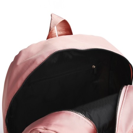 City backpack of textiles on lightning, 2 outer pockets, pink color-3