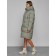 Coat insulated winter female, size 42, green color