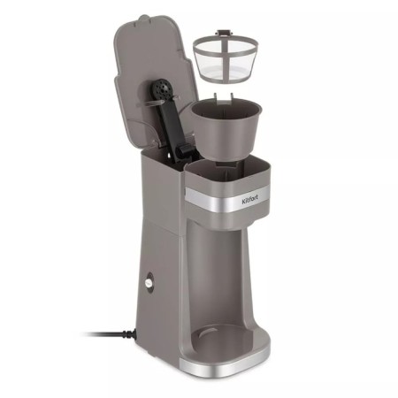Coffee machine KitFort KT-7316, drop, 750 W, 0.42 l, gray-2