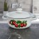 Pan, 1.5 l, enameled cover, induction, mix decor, white color