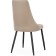 Chair on a metal frame Cora metal/velor, black/beige 49x60x95 cm