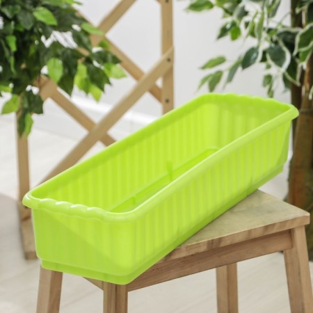 Box for flowers without a drainage lattice, 12 l, color mix-1